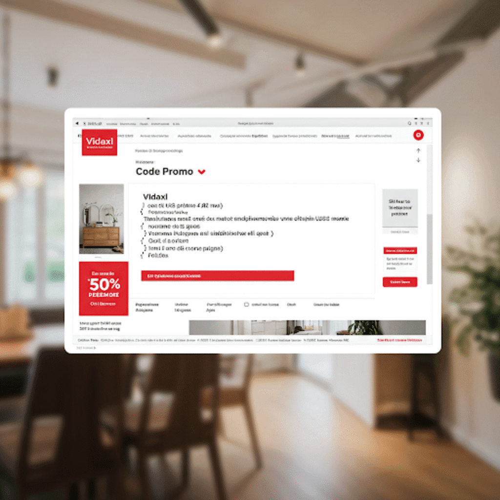 VidaXL : Comment dénicher les meilleurs codes promo pour aménager votre intérieur et extérieur sans vous ruiner ?