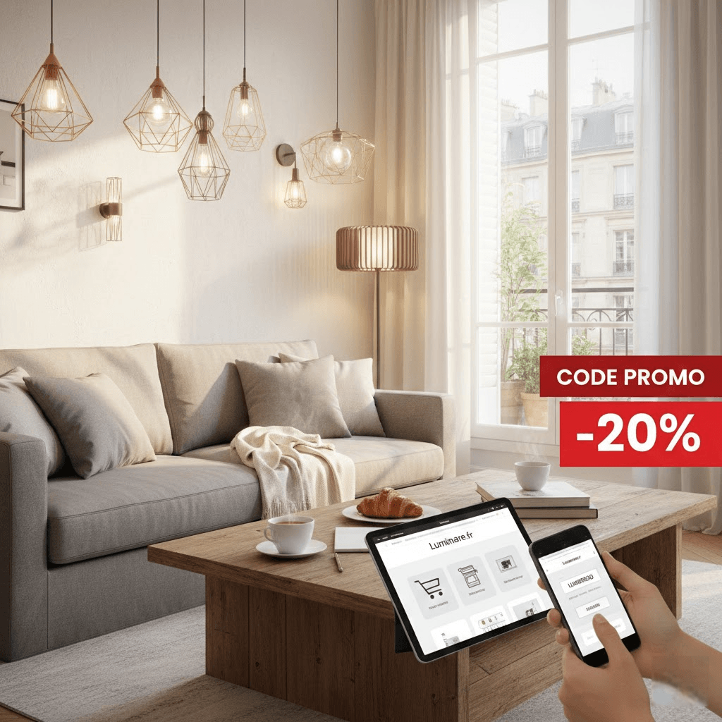 Lumière sur les économies : Maîtriser l'art du code promo Luminaire.fr pour sublimer votre habitat